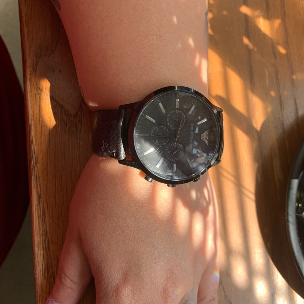 Emporio Armani black watch